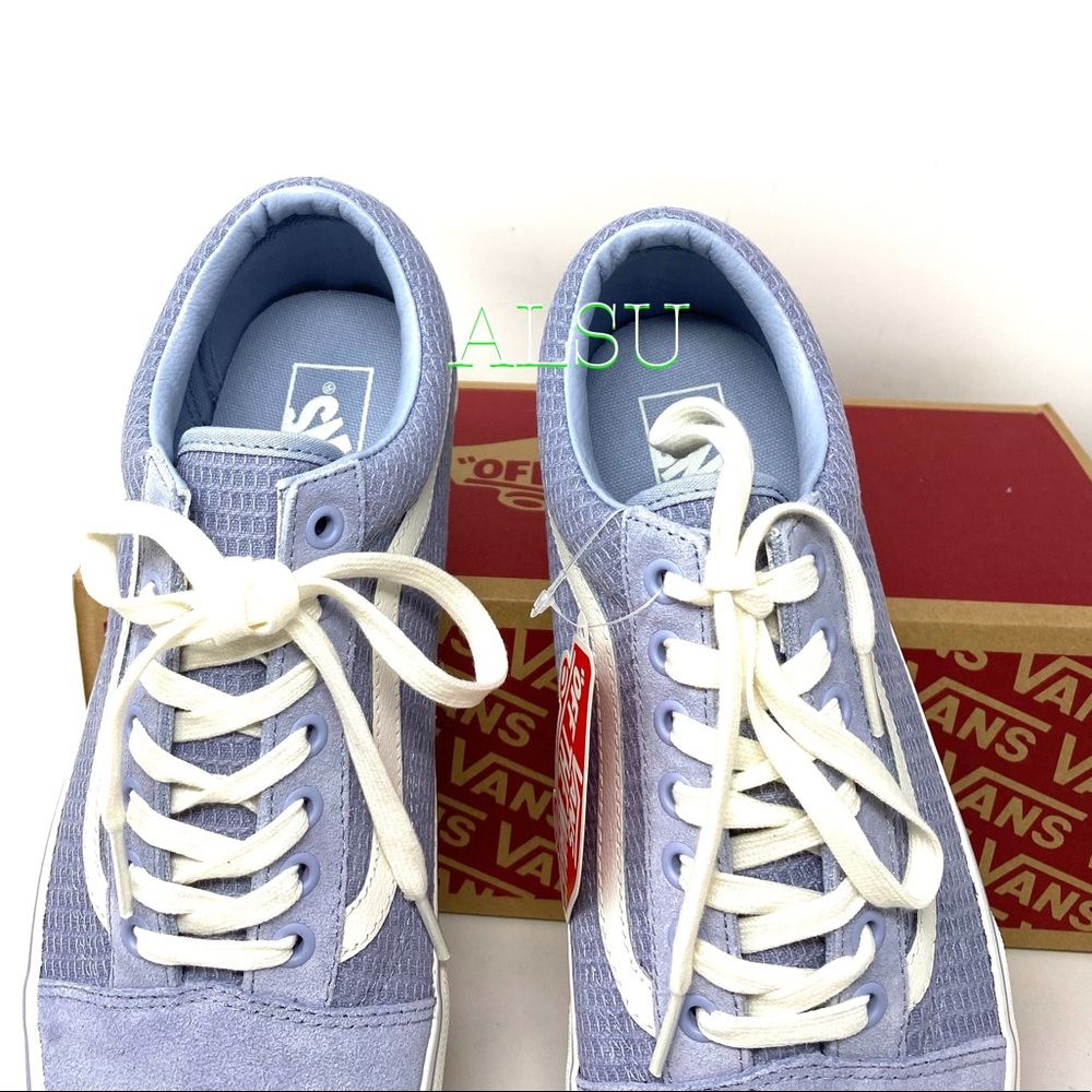 VANS Old Skool Suede Multi Woven Blue Grey Men’s - Picture 7 of 9